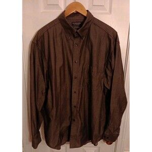Men's  Roundtree & Yorke Long Sleeve Button Up Shirt , XL, Gray